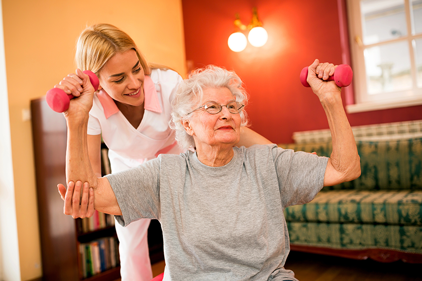 smilinig-positive-senior-woman-enjoy-exercise